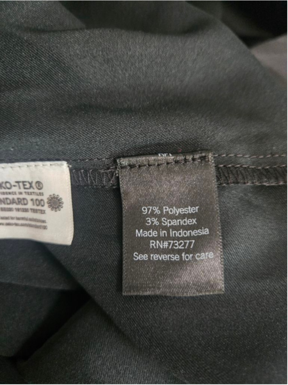 Simply Vera Vera Wang Black Button Down Shirt Plus Size XL - Picture 11 of 12